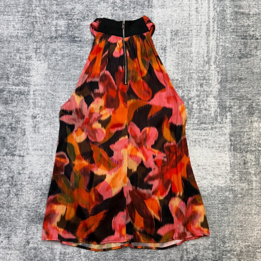 Tart Halter Top Blouse Womens Medium Abstract Floral Y2K Boho Resort Phoebe